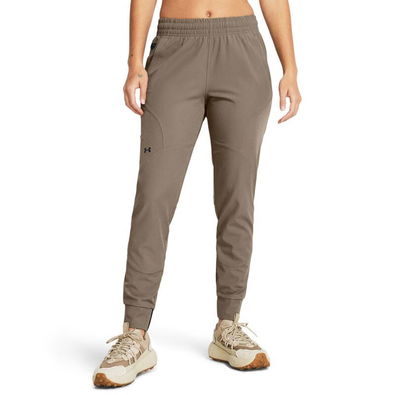 Женские брюки Under Armour Unstoppable (коричневые) — фото 4