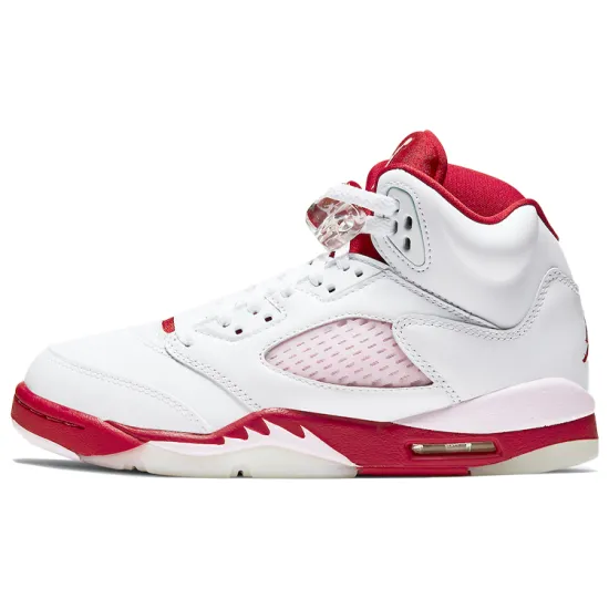Jordan 5 Retro White Pink Red GS
