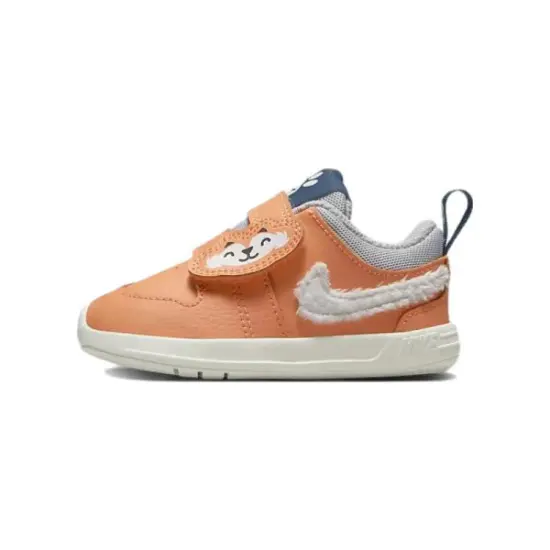 Nike Pico 5 Lil Anti-Slip Wear-Resistant Low-Top Sports Casual Shoes White Orange Infant And Toddler