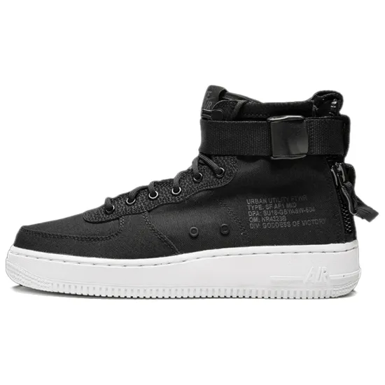 Nike SF Air Force 1 Mid Black Anthracite White GS