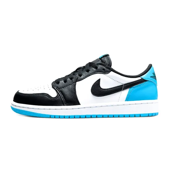 Jordan 1 Retro Low OG Black Dark Powder Blue GS