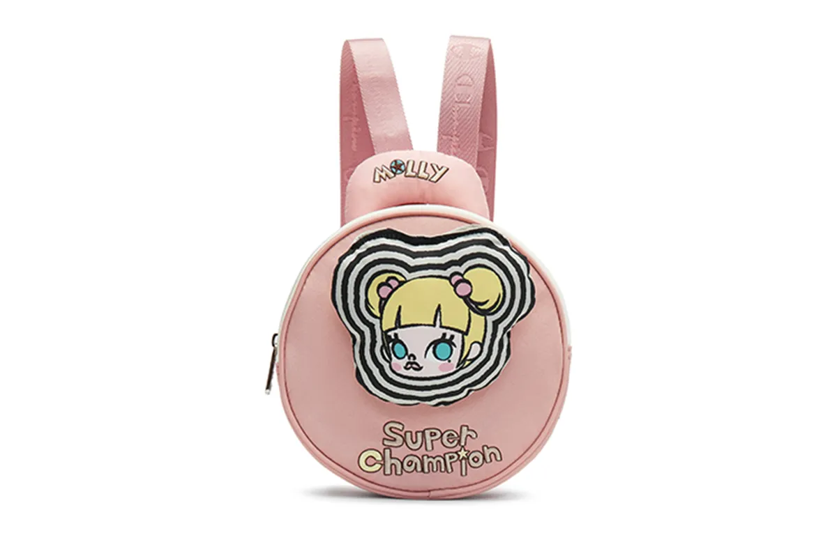Champion Pop Mart Fabric Backpack Unisex Coffee Brown/Light Pink