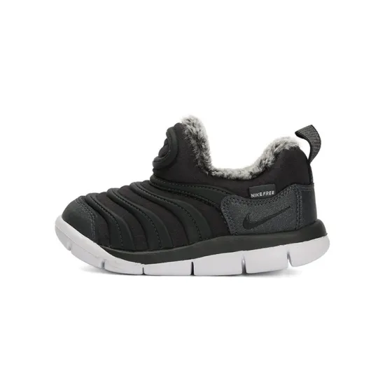 Nike Dynamo Free SE Anti-Slip And Wear-Resistant Warm Low-Top Caterpillar Black Infant And Toddler