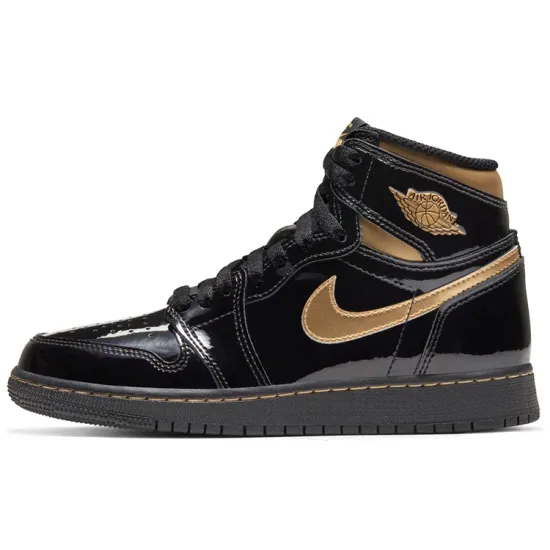 Air Jordan 1 Retro High OG Black Metallic Gold GS
