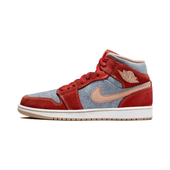 Jordan Kids Jordan 1 Mid SE "Denim" Sneakers