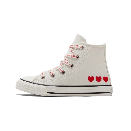 Converse Chuck Taylor All Star High GS 'Embroidered Hearts'