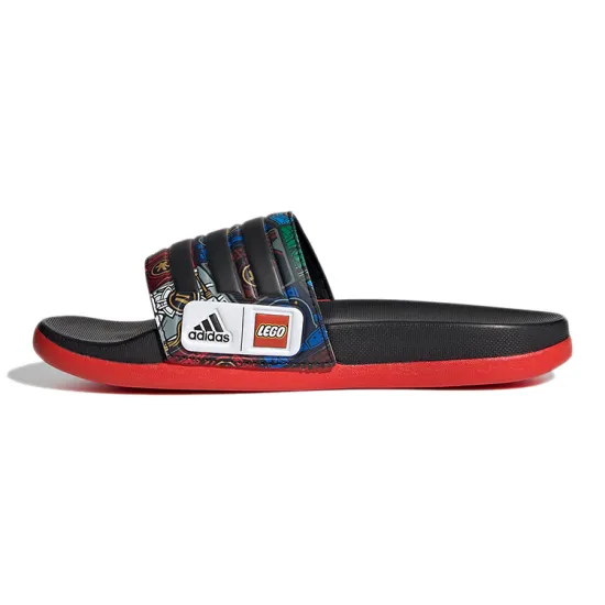 LEGO x Adidas Adilette Series Kids' Slippers Black Red Kids'