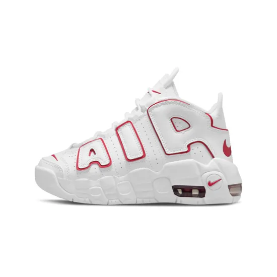 Nike Air More Uptempo White Varsity Red Outline PS