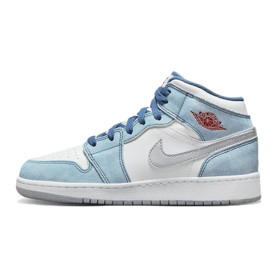Jordan 1 Mid SE French Blue Light Steel GS