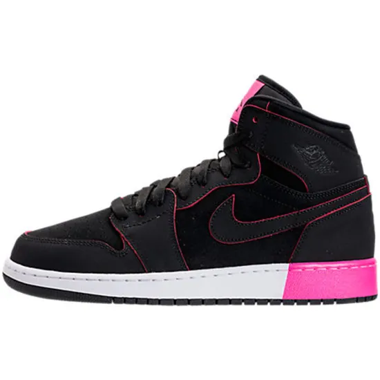 Jordan 1 Retro High Black Hyper Pink White GS