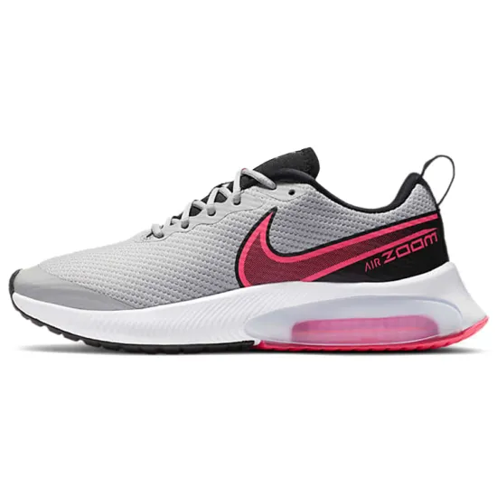Nike Air Zoom Arcadia Slip Resistant Rebound Balance Low Top Kids' Running Shoes Gray Pink Teenagers