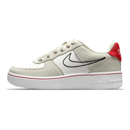 Air Force 1 LV8 S50 GS 'Light Stone University Red'