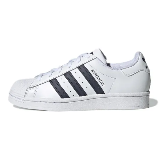 Adidas Originals Superstar Series Low Top Kids' Skateboarding Shoes Snow Teenagers