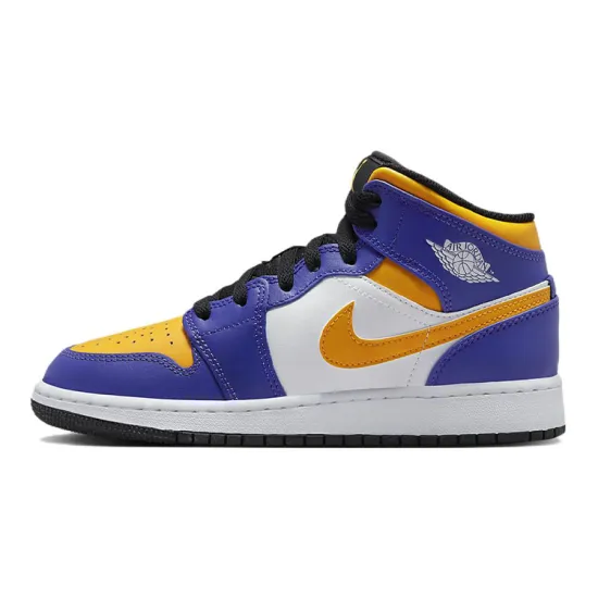 Jordan 1 Mid Lakers 2022 GS