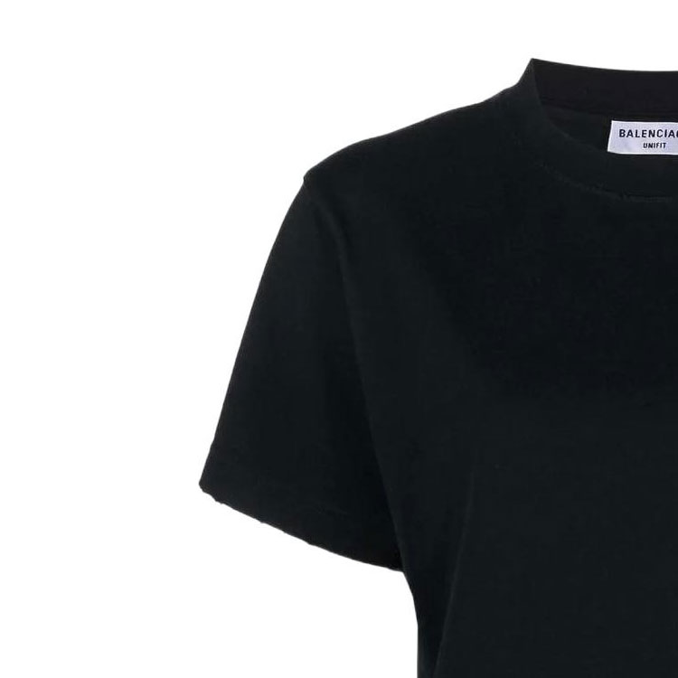 Женская футболка Balenciaga Logo T (черная) — фото 5