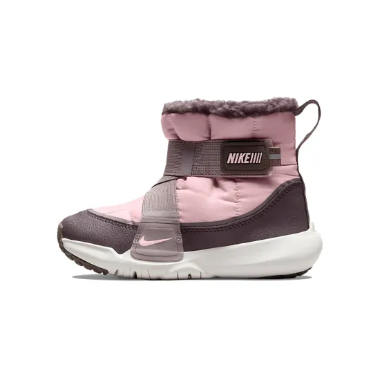 Nike Flex Advance Durable Warm Snow Boots Pink Children Aged 3-7 Years Old