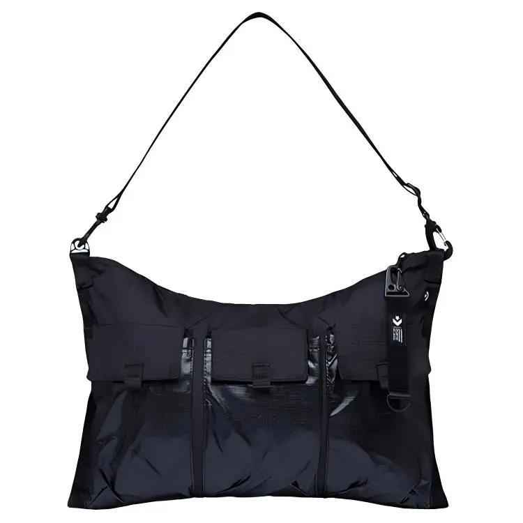 Converse Nylon Fabric Crossbody Shoulder Bags Unisex Ink Black
