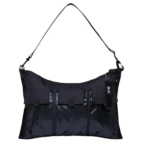 Converse Nylon Fabric Crossbody Bag, Shoulder Bag Unisex Ink Black