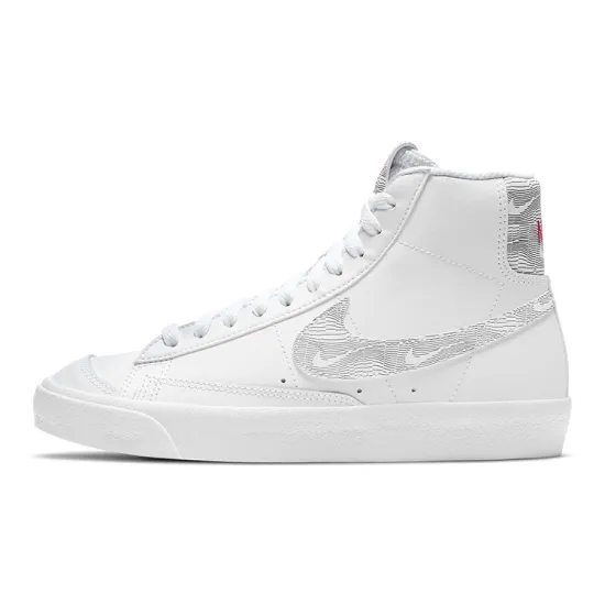 Nike Blazer Mid 77 White Logo Print GS