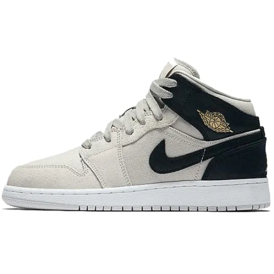 Jordan 1 Retro Mid GS Light Bone