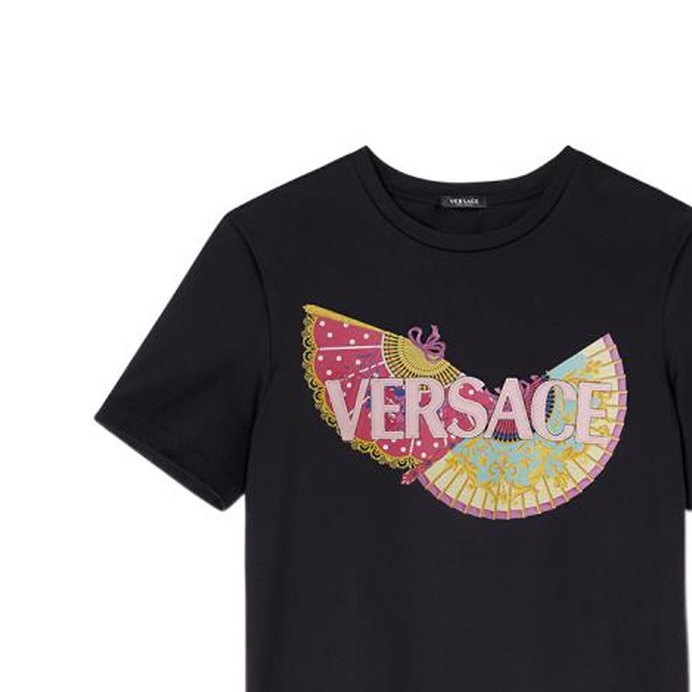 Женская футболка Versace FW22 (черная) — фото 5