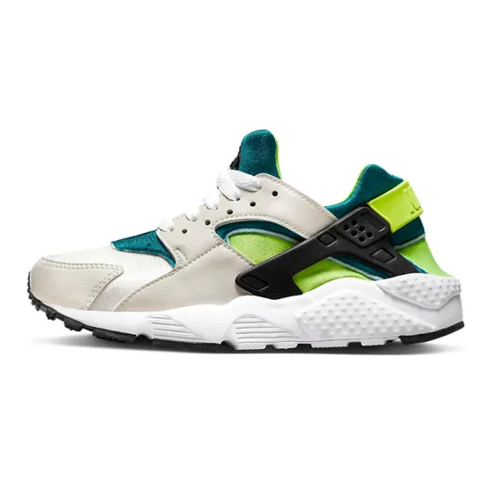 Nike Air Huarache Run White Volt Bright Spruce GS