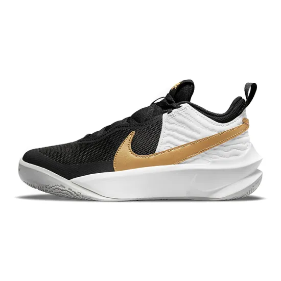 Nike Team Hustle D 10 Black Metallic Gold GS