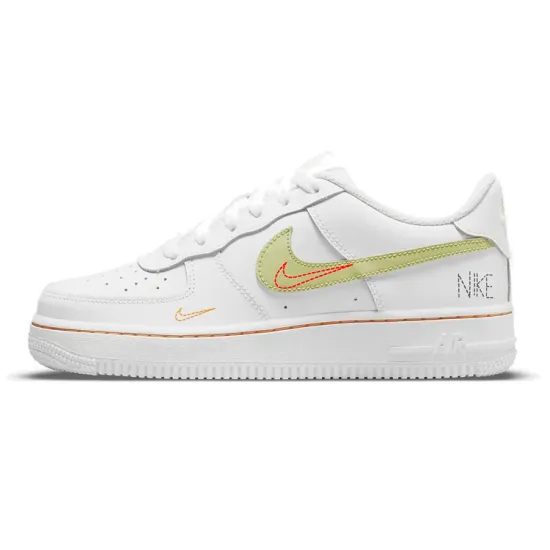 Nike Air Force 1 LV8 'White Green Orange' GS