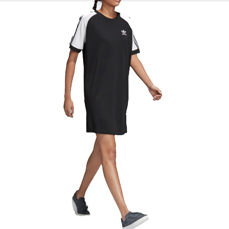 Женское платье adidas originals Raglan Dress (черное) — фото 5