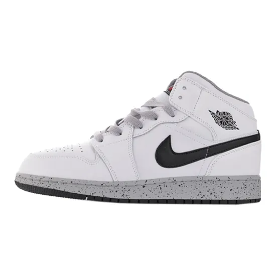 Jordan 1 Mid White Cement GS