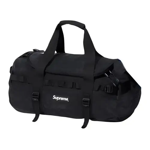 Supreme The North Face Collaboration Suede Handbag Travel Bag Unisex Black