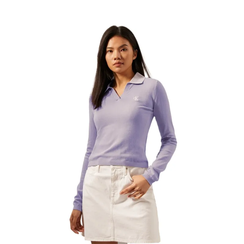 Calvin Klein Knitwear Women's Polo Collar Moderate