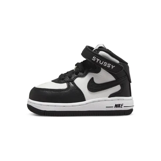 Nike Air Force 1 Mid Stussy Light Bone Black TD