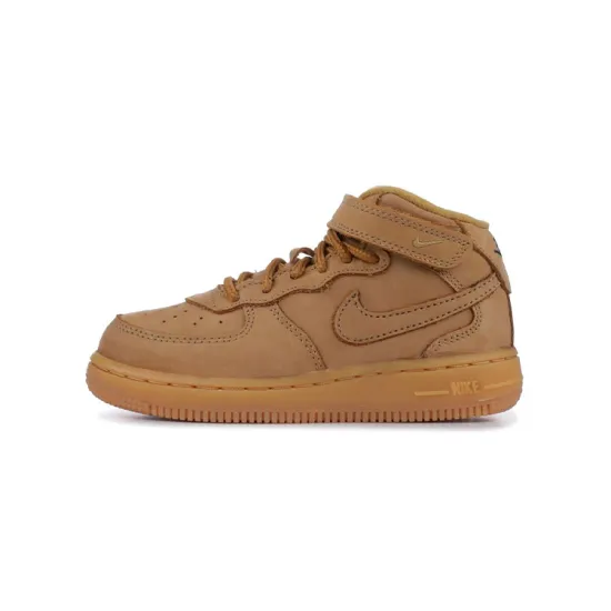 Nike Air Force 1 Mid Top Toddler Shoes Wheat Infant And Toddler