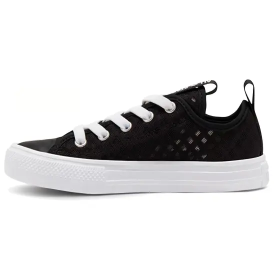 Converse Chuck Taylor All Star Anti-Slip Wear-Resistant Low-Top Canvas Shoes Black Teenagers