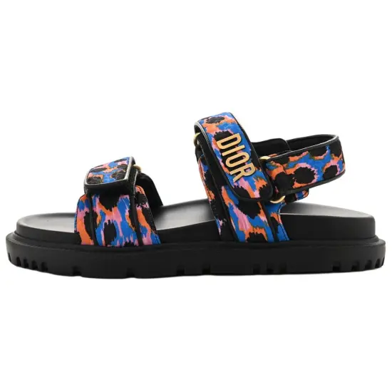DIORAct Beach Sandals Women's Black Yellow/Blue Pink