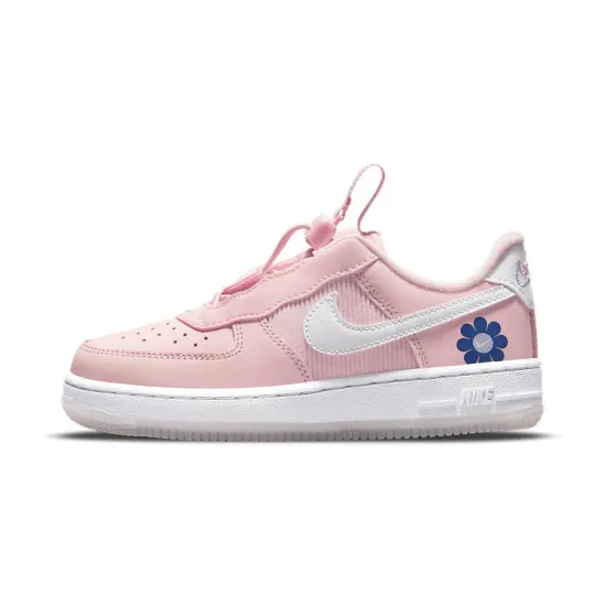 Nike Air Force 1 Toggle SE Low Top Kids' Skateboarding Shoes Pink Small Floral Children Aged 3 7 Years Old