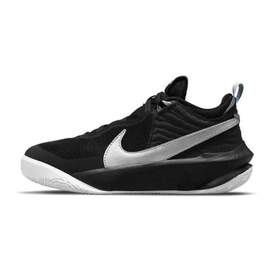 Nike Team Hustle D 10 Black Metallic Silver GS
