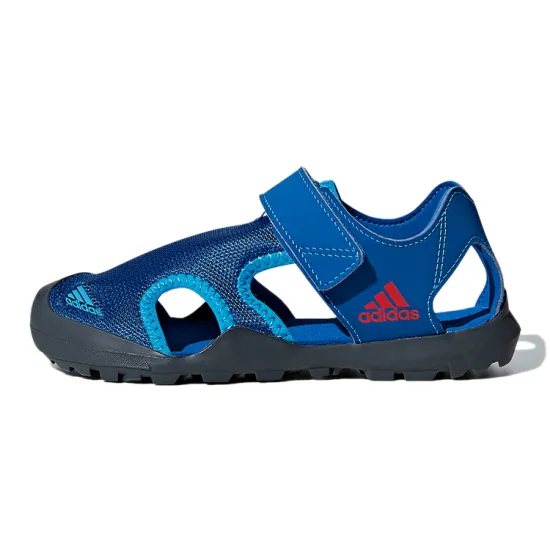 Adidas Captain Toey K Anti-Slip Wear-Resistant Sandal Blue Kids