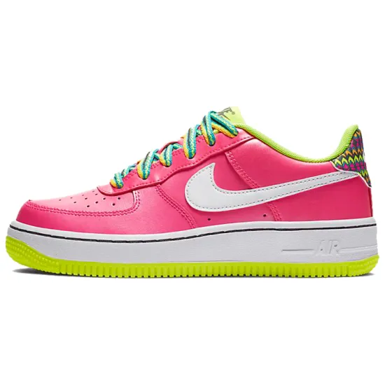 Nike Air Force 1 Low Pink Volt Aqua GS