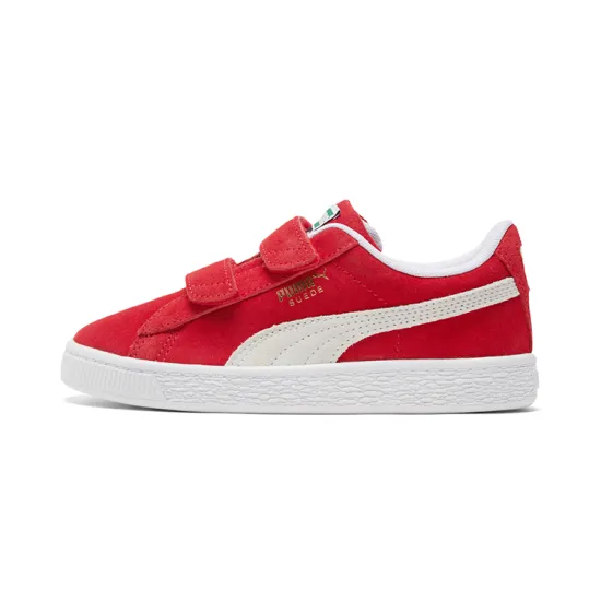 PUMA Classic Xxi Low Top Kids' Skateboarding Shoes White Red Children Aged 3 7 Years Old