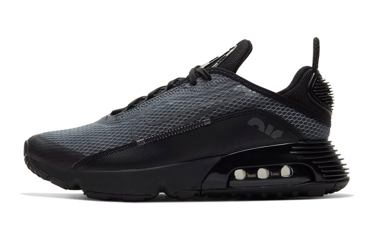 Nike Air Max 2090 Retro Air Cushion Sports Lightweight Shoes Low Top Children's Running Shoes Black