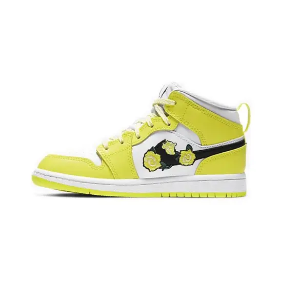 Jordan 1 Mid Dynamic Yellow Floral PS
