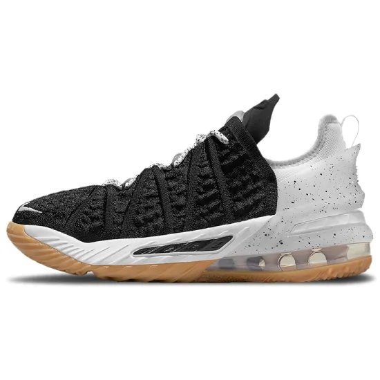 Nike LeBron 18 Black White Gum GS