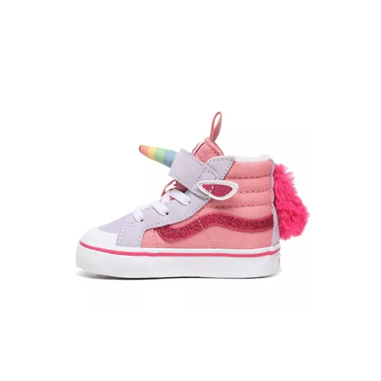 Vans SK8 Reissue 138 V High Top Skateboard Shoes Pink Infant And Toddler
