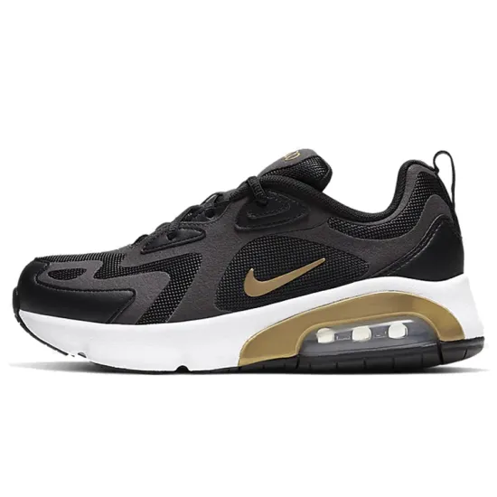 Nike Air Max 200 Black Metallic Gold GS