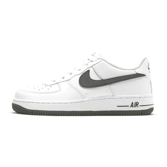 Nike Air Force 1 Low 'White Iron Grey Swoosh' GS