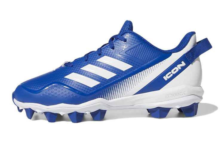 Adidas Icon 7 Mid Cleats K Comfortable Wear-resistant Training Shoes Blue Children's Model