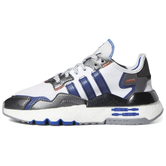 Star Wars x Adidas Originals Nite Jogger J Low Top Sports Casual Shoes Blue White Teenagers