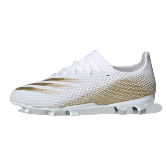 adidas X Ghosted 3 FG White Metallic Gold Melange Kids